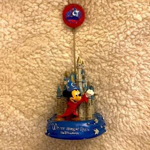 Sorcer Mickey Photo or Recipe Holder WDW Castle
